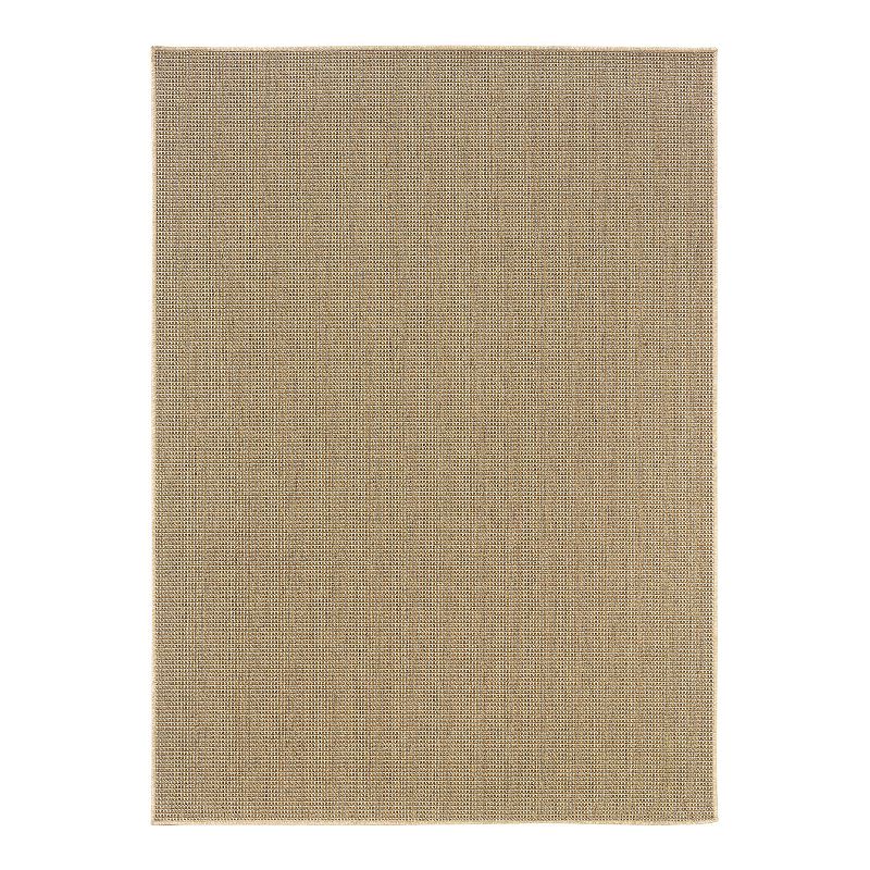 StyleHaven Kendall Outdoor Indoor Faux Sea Grass Rug, Beig/Green, 8X11 Ft