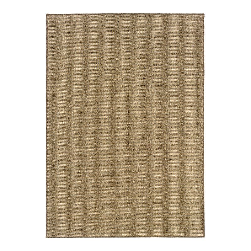 StyleHaven Kendall Indoor Outdoor Faux Sea Grass Rug, Beig/Green, 8.5X13 Ft