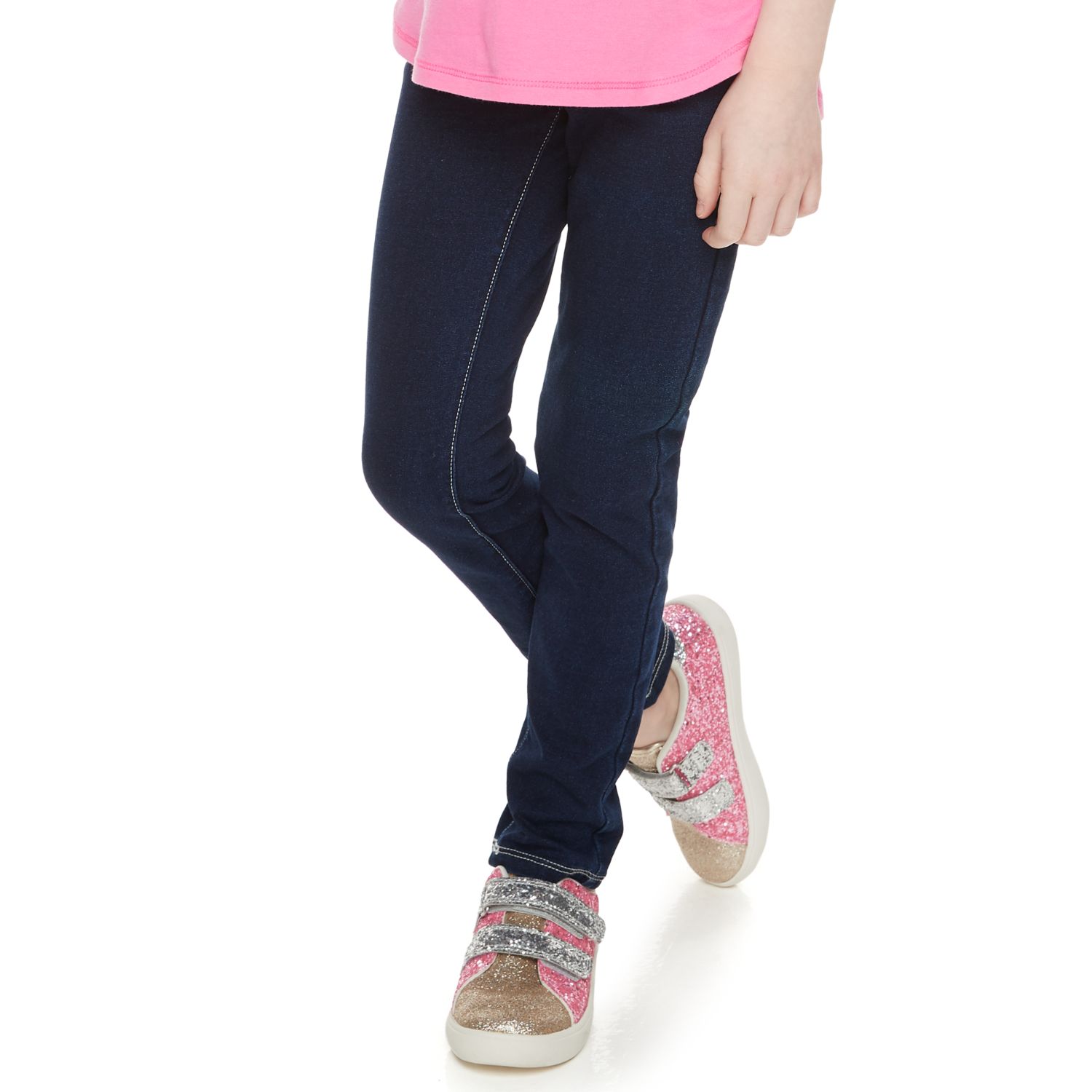 girls pink jeggings