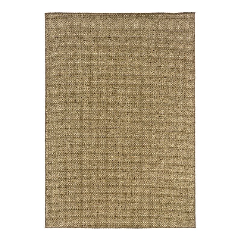 StyleHaven Kendall Faux Sea Grass Indoor Outdoor Rug, Beig/Green, 8.5X13 Ft