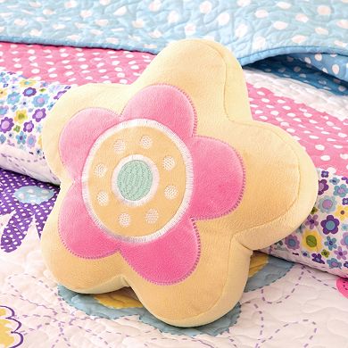 Mi Zone Kids Blooming Butterflies Reversible Quilt Set with Shams and Decorative Pillows