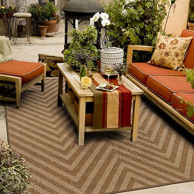 StyleHaven Kendall Chevron Indoor Outdoor Rug