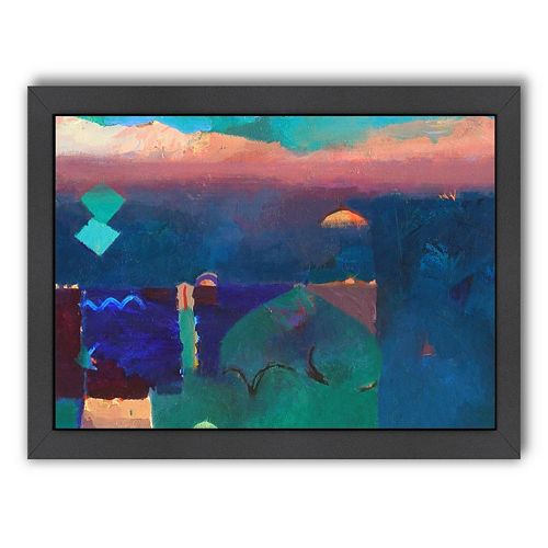 Americanflat ''Meknes Green'' Framed Wall Art