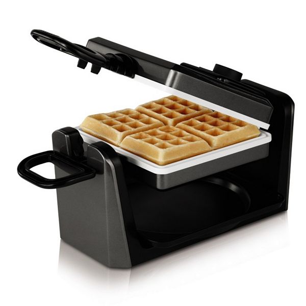 The Kalorik Traditional Belgian Waffle Maker Makes Large Fluffy Belgian Style Waffles With E Double Belgian Waffle Maker Belgian Waffle Maker Belgian Waffles