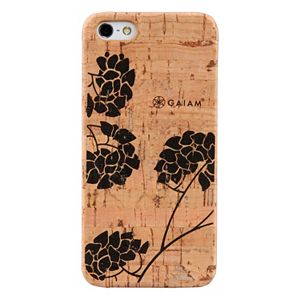 Gaiam iPhone 5 / 5S Hydrangea Cork Hard Shell Cell Phone Case