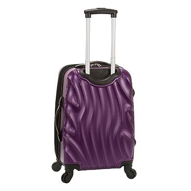 Rockland Melbourne 20-Inch Hardside Wave Spinner Carry-On Luggage