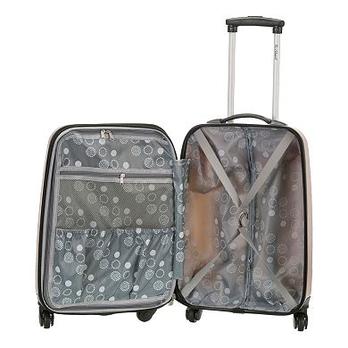Rockland Melbourne 20-Inch Hardside Wave Spinner Carry-On Luggage