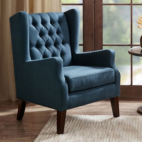 Kin Tufted Wingback Chair with Back Cushion