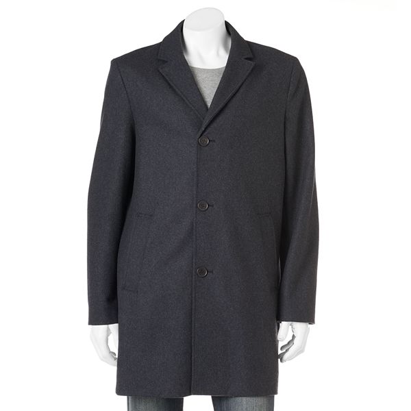 Men's Dockers Wool-Blend Herringbone Top Coat