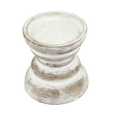 Stonebriar Collection Small Beach House Pillar Candleholder