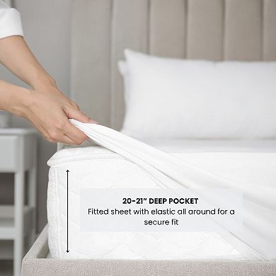 Pointehaven 400-Thread Count Combed Cotton Sheet Set or Pillowcases