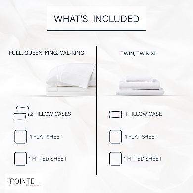 Pointehaven 400-Thread Count Combed Cotton Sheet Set or Pillowcases