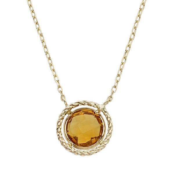 Kohls hot sale citrine necklace