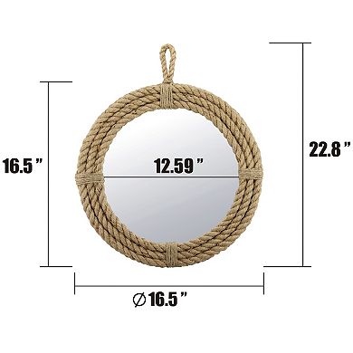 Stonebriar Collection Rope Wall Mirror