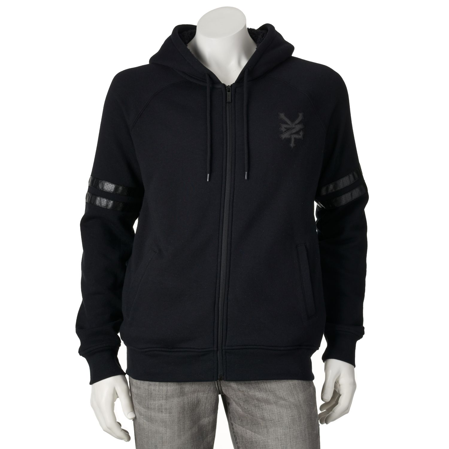 sherpa zip up hoodie mens