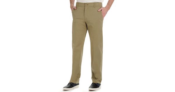 Men's Lee Performance Series Extreme Comfort Khaki Straight-Fit Flat ...