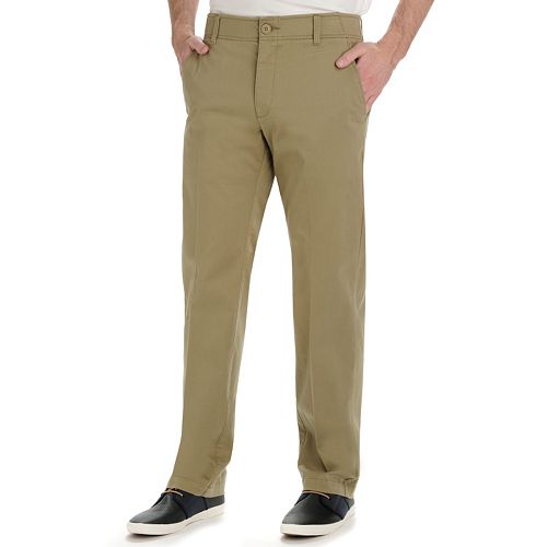 Men's Lee Performance Series Extreme Comfort Khaki Straight-Fit Flat ...