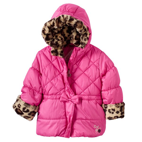 3T,4T NWT ZeroXposur Sherpa Lined Leopard Transitional Jacket Toddler Girl SIZE 