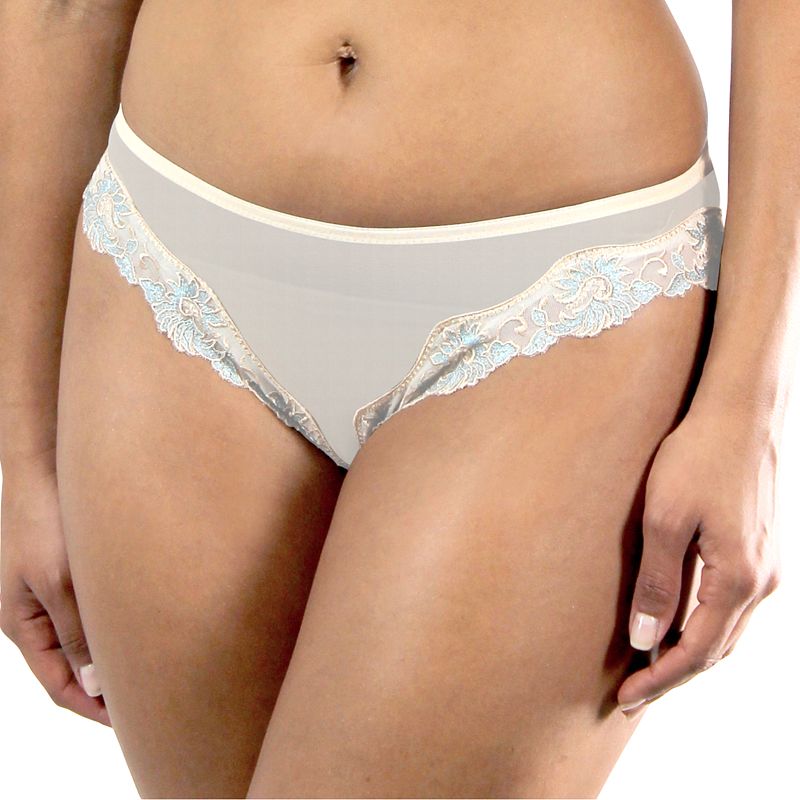 UPC 740040173189 product image for Plus Size Lunaire Sevilla Hi-Cut Tanga Panty 14032 - Women's, Size: 2XL, Natural | upcitemdb.com