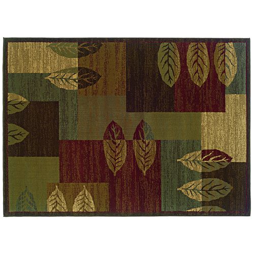 Oriental Weavers Tybee Leaf Block Rug