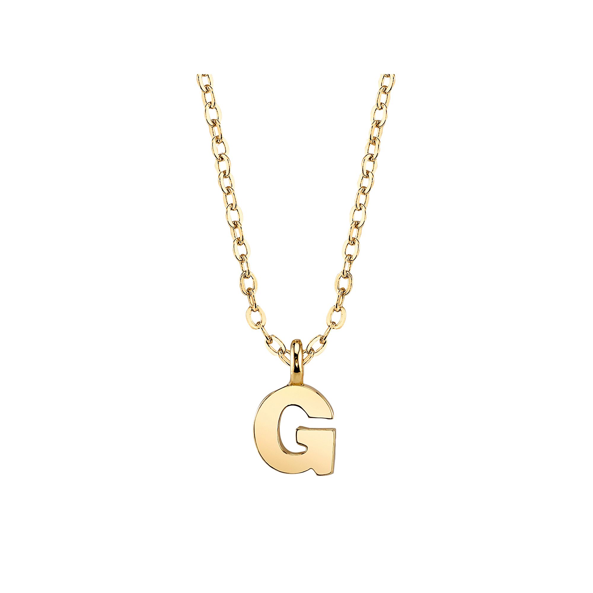 1928 Initial Pendant Necklace, Womens, Size: 20, G