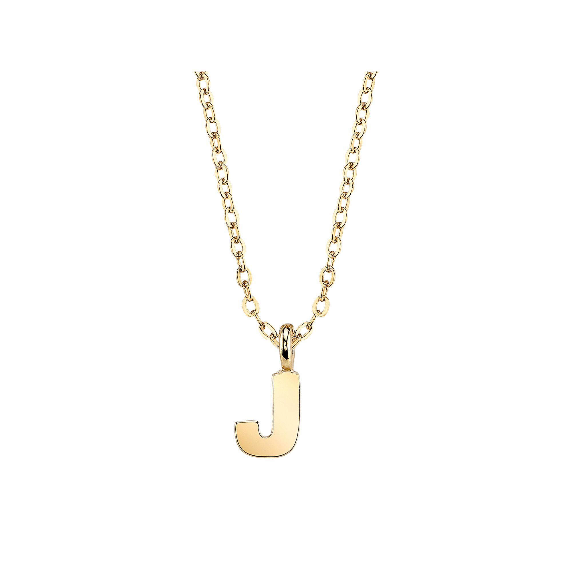 1928 Initial Pendant Necklace, Womens, Size: 20, J