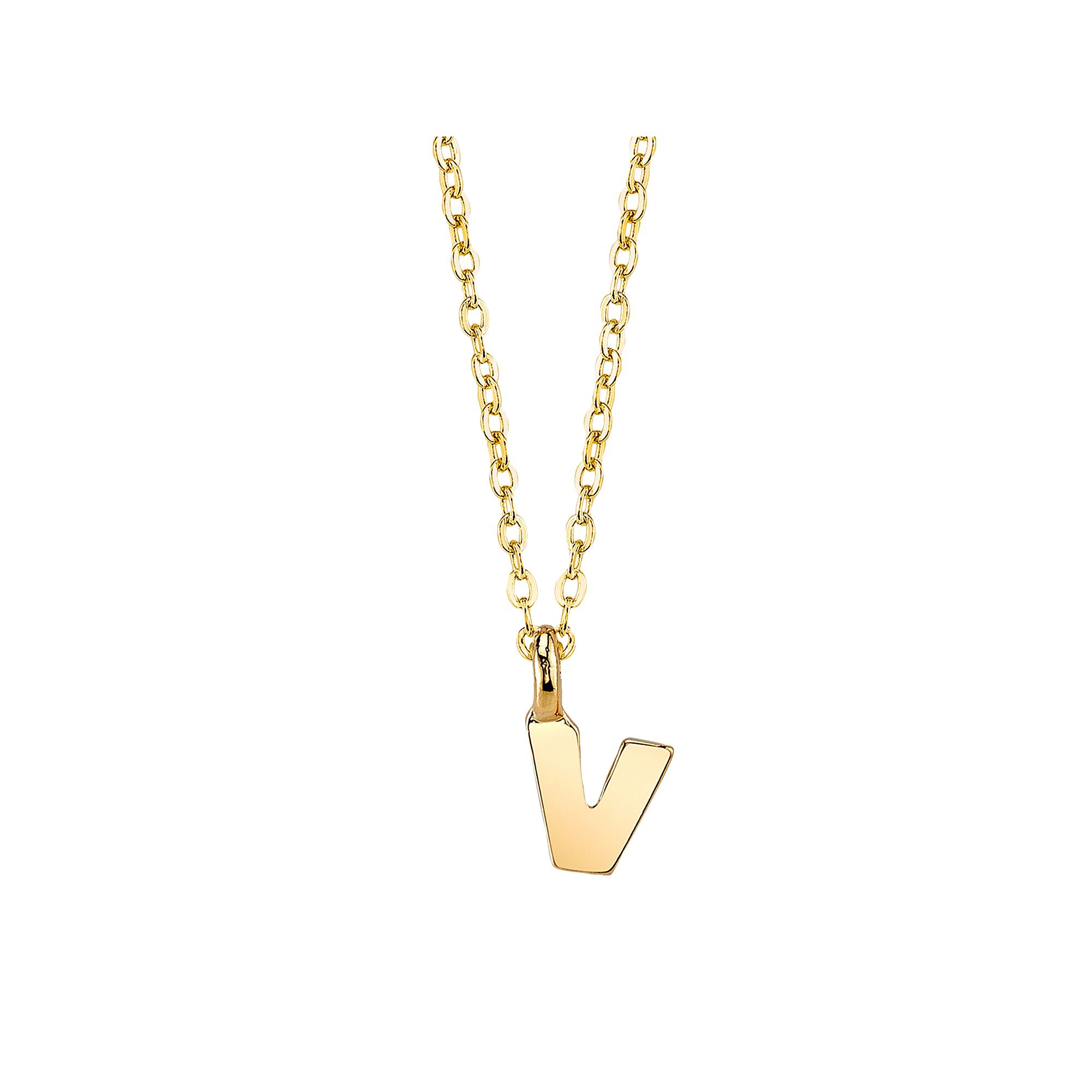 1928 Initial Pendant Necklace, Womens, Size: 20, V