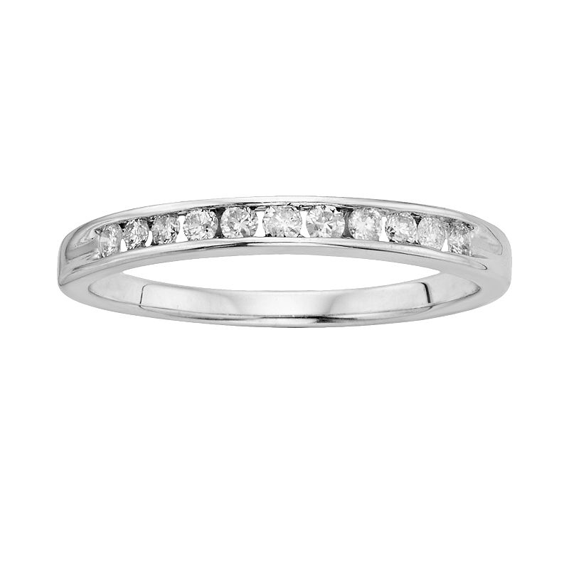 I Promise You Diamond Engagement Ring in Sterling Silver (1/4 Carat T.W.), 