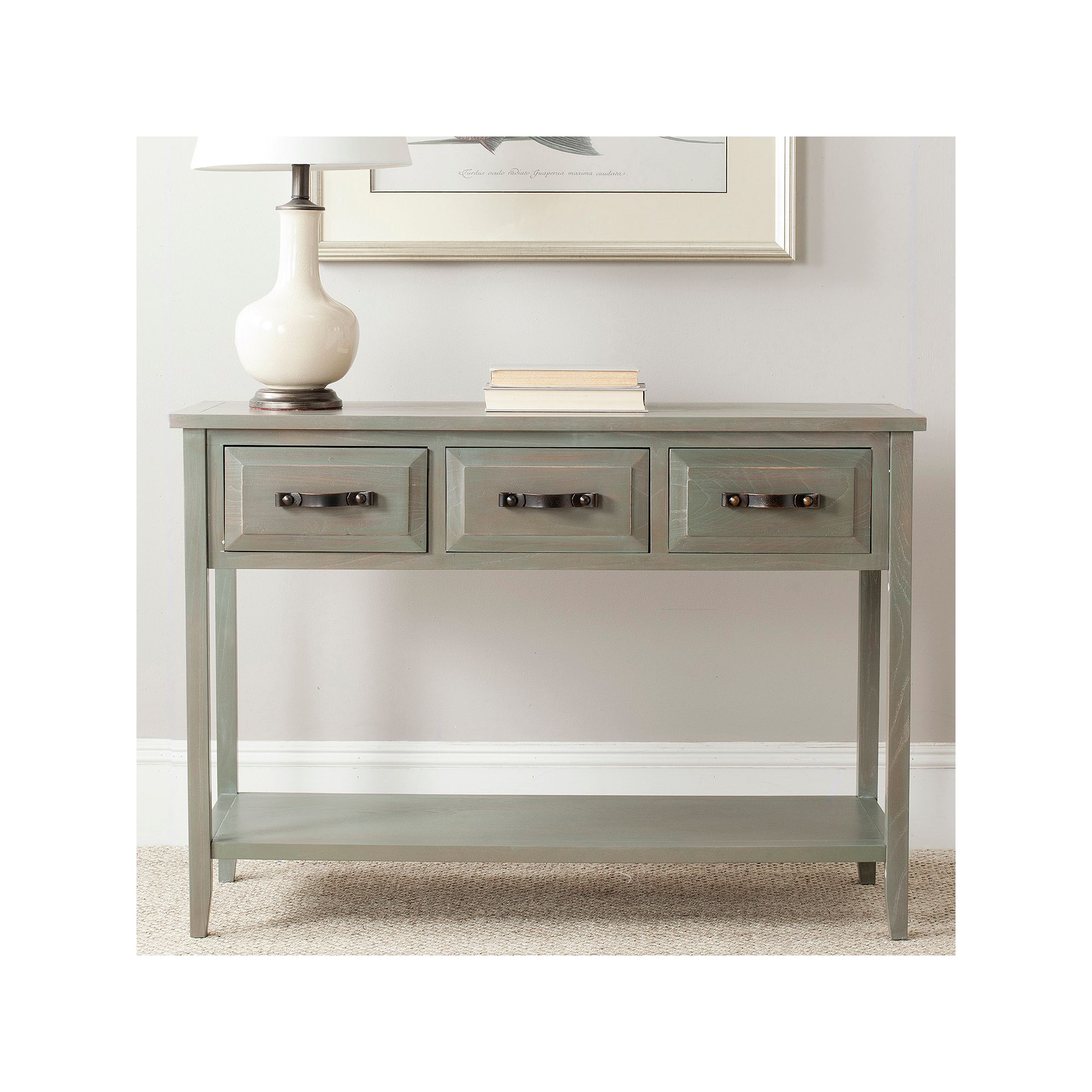 Safavieh Aiden Console Table, Antique Gray