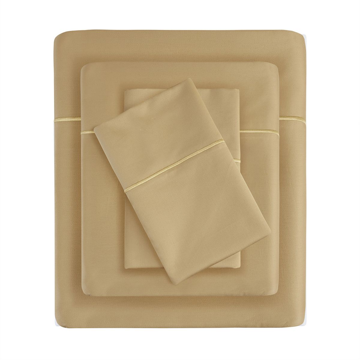 Madison Park 600-Thread Count Pima Cotton Sheet Set - Gold, KING SET