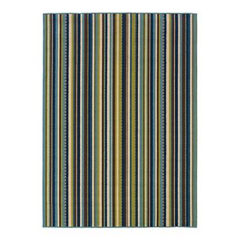 StyleHaven Cayman Striped Indoor Outdoor Rug