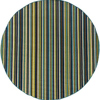 StyleHaven Cayman Striped Indoor Outdoor Rug