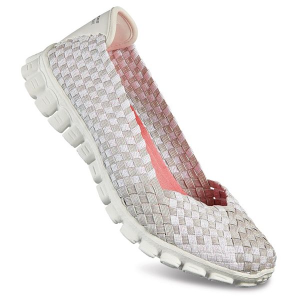 ethiek machine huurling Skechers Relaxed Fit EZ Flex 2 Rockin' Women's Stretch Weave Slip-On Flats