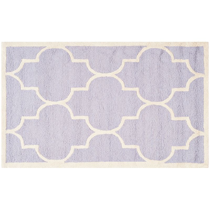 Safavieh Cambridge Trellis Wool Rug, Lt Purple, 8X10 Ft