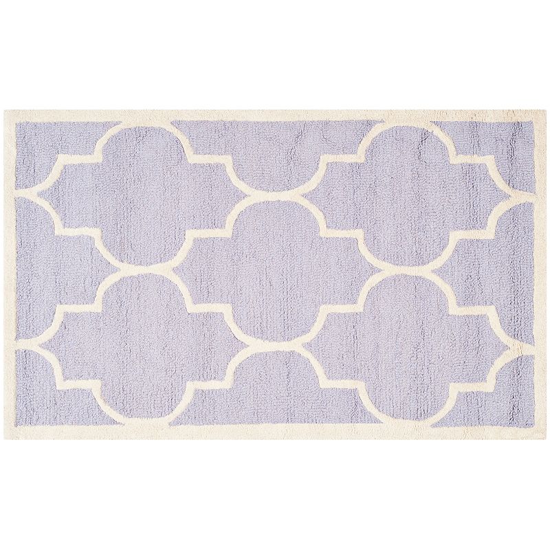 Safavieh Cambridge Trellis Wool Rug, Lt Purple, 8X10 Ft