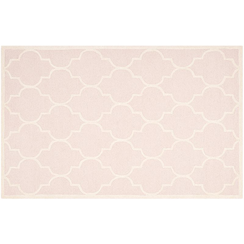 Safavieh Cambridge Trellis Wool Rug, Light Pink, 8X10 Ft