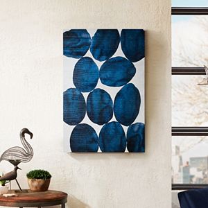 Madison Park Cobalt Garden Canvas Wall Art 3 Piece Set