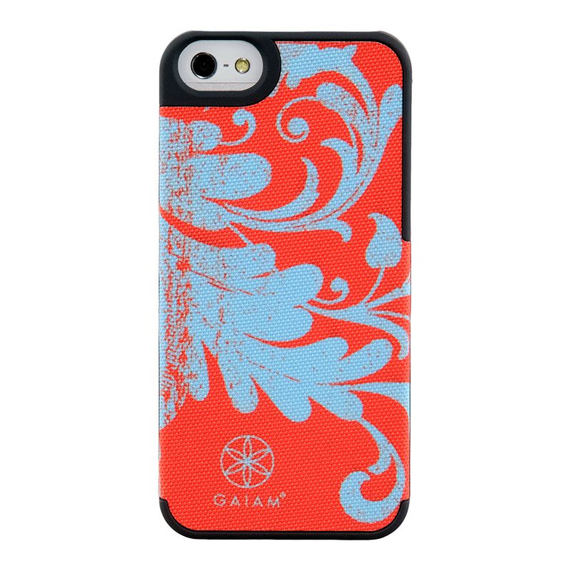 UPC 035286307789 product image for Gaiam iPhone 5 / 5S Fabric Hard Shell Cell Phone Case, Red | upcitemdb.com