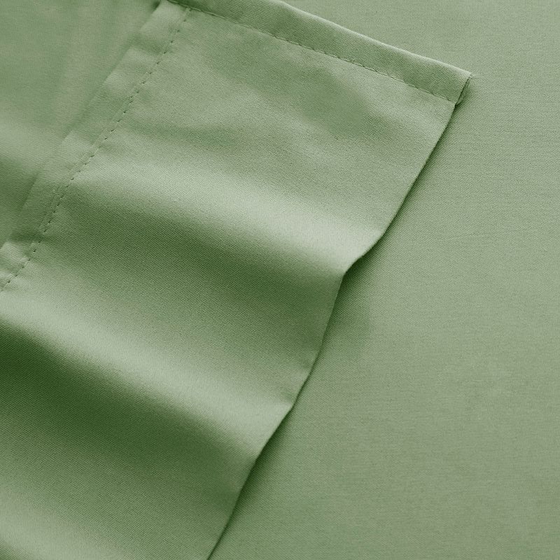 Portsmouth Home Solid Microfiber Sheets, Green, Full