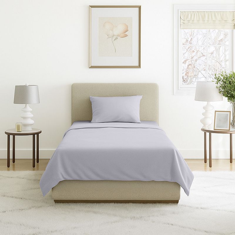 Portsmouth Home Solid Microfiber Sheets, Silver