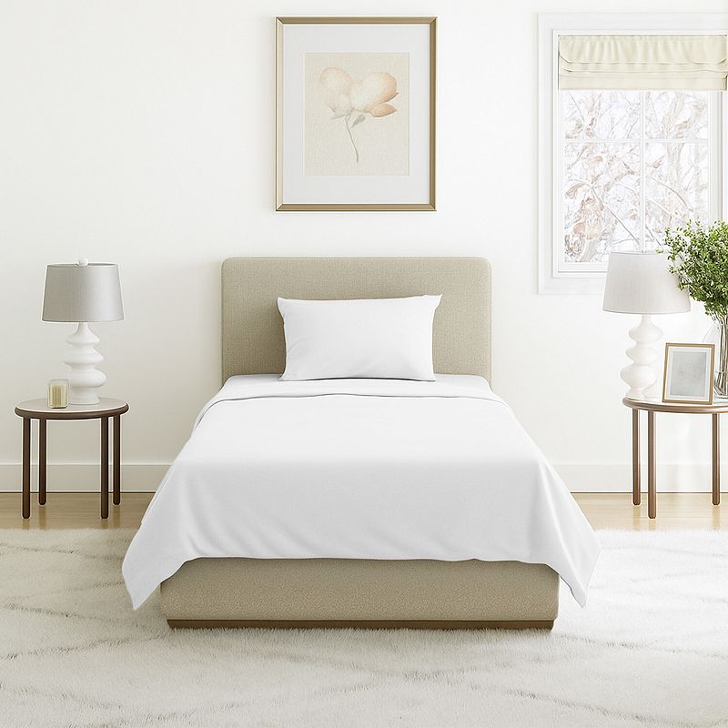 Portsmouth Home Solid Microfiber Sheets, White