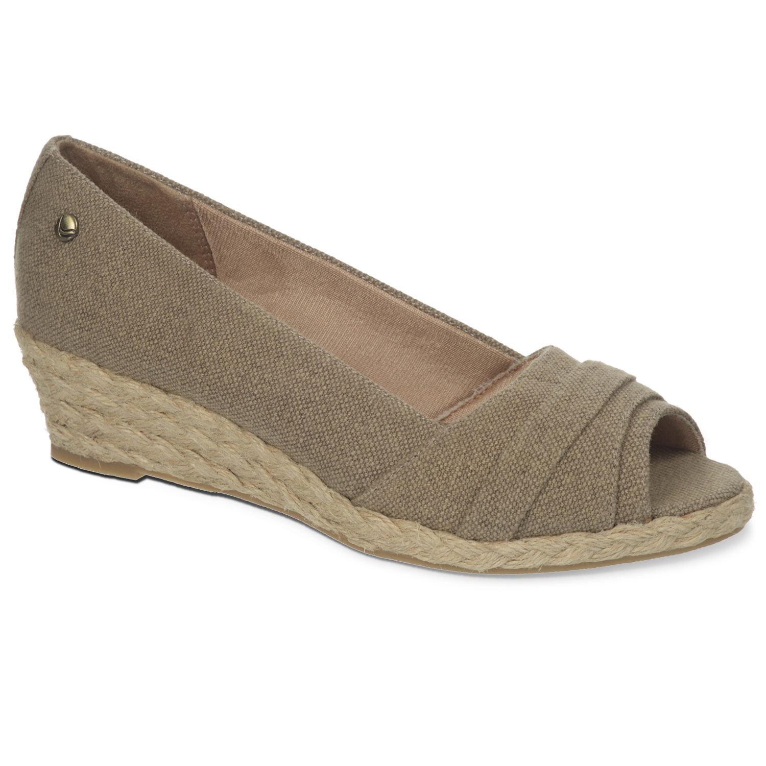 lifestride peep toe wedge