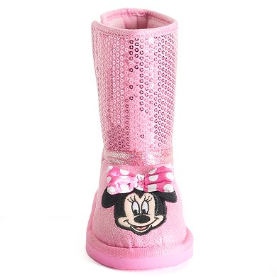 Disney's Minnie Mouse Toddler Girls' Glitter Boots
