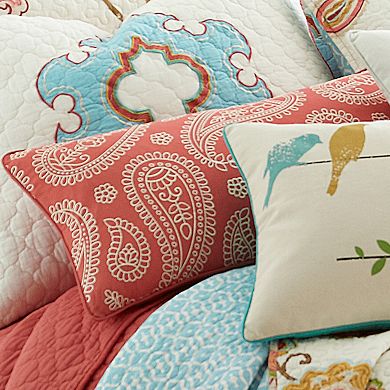 Ashbury Spring Paisley Throw Pillow