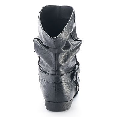 SO® Women's Harness Slouch Ankle Booties