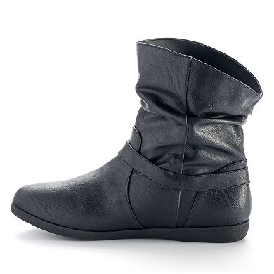 SO® Women's Harness Slouch Ankle Booties