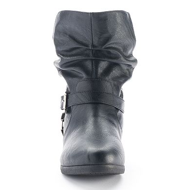 SO® Women's Harness Slouch Ankle Booties