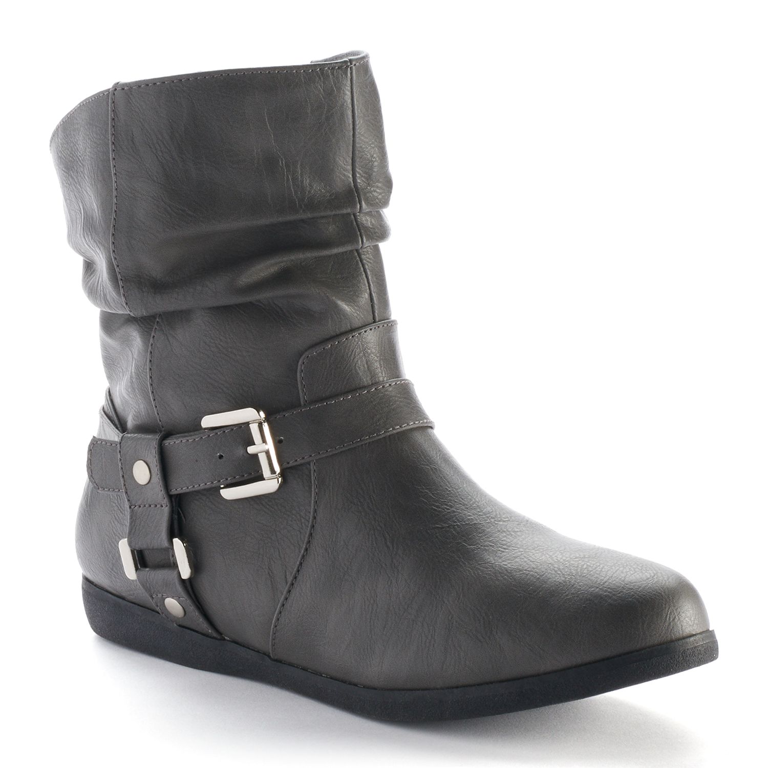 kohls womens black ankle boots