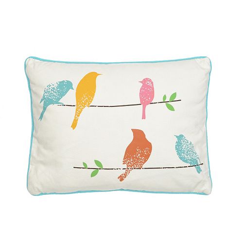 Ashbury Spring Bird Throw Pillow