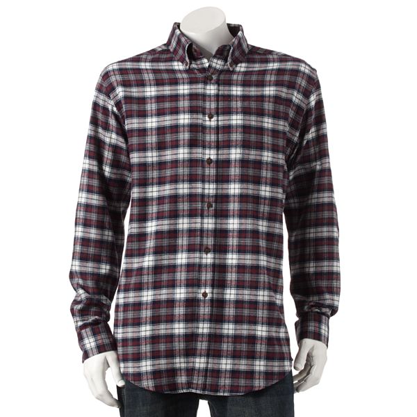 Croft & Barrow® Plaid Flannel Button-Down Shirt - Men